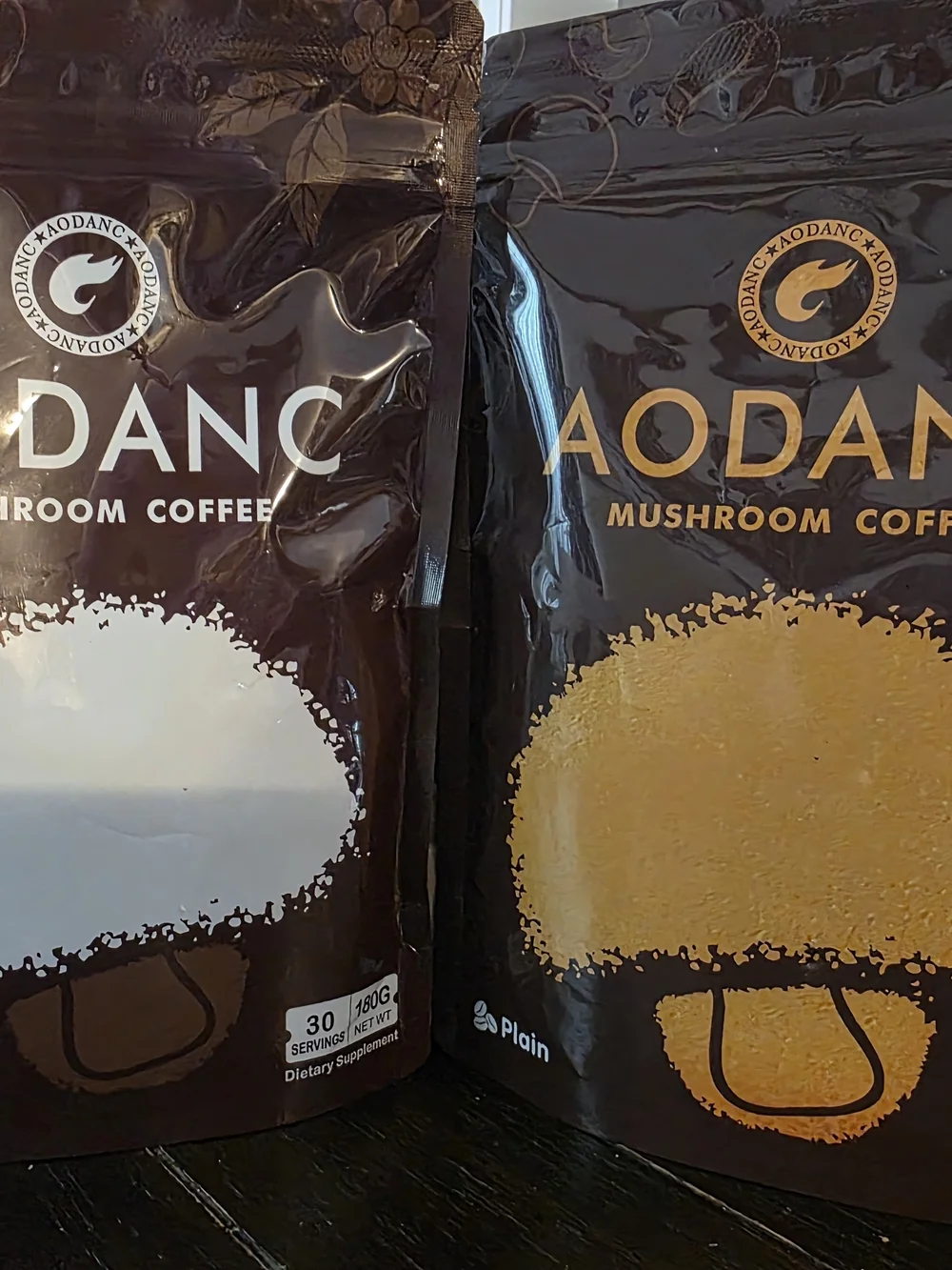 Aodanc Mushroom Coffee - Plain And Coconut.